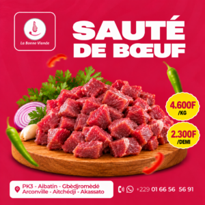 Sauté de bœuf demi kg