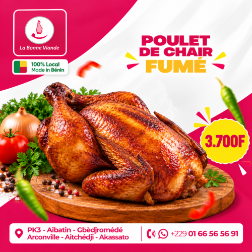 Poulet chair fumé