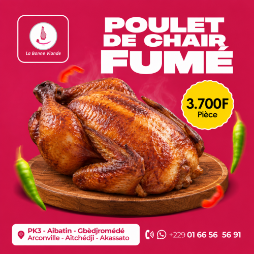 Poulet chair fumé
