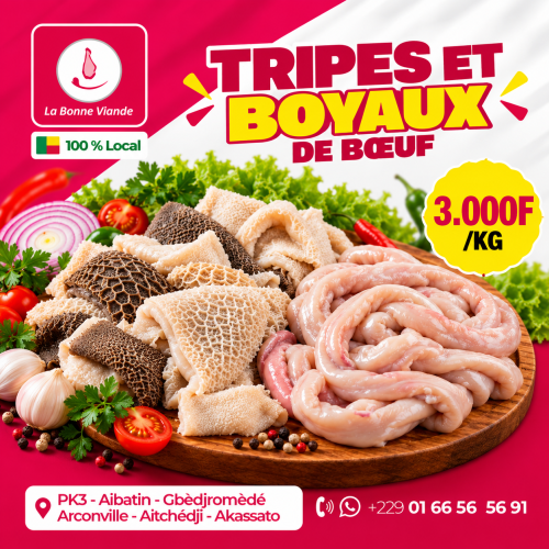 Tripes et Boyaux de bœuf