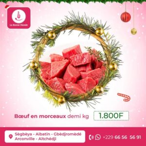 Boeuf en morceaux ½ kg