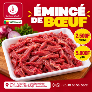 Emincé de Bœuf 1/2 kg